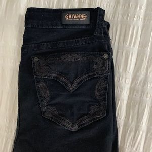 Black Shyanne bootcut jeans.